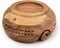 Acacia Wood Yarn Bowl Holder,Hand Carved Yarn Bowls for DIY Knitting Crocheting Accessories (7" x 7" x 4")